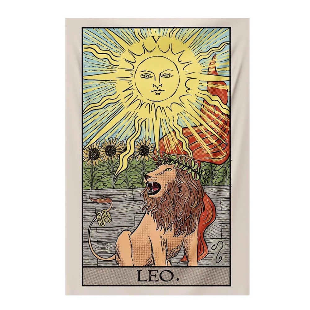 Leo Sun Tarot Tapestry